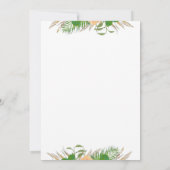 Aquarell Blumenfiesta Kinderdusche Einladung (Rückseite)