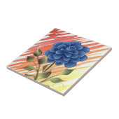 Aquarell-Blumenfliese 4 Fliese (Seite)