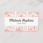 Aquarell-Blumenfliesen-Muster-ErdVisitenkarte Visitenkarte (Vorderseite)