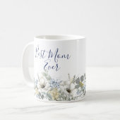 Aquarell Blumengarten Beste Mama jemals Tasse (Vorderseite Links)