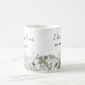 Aquarell Blumengarten Beste Mama jemals Tasse (Mittel)