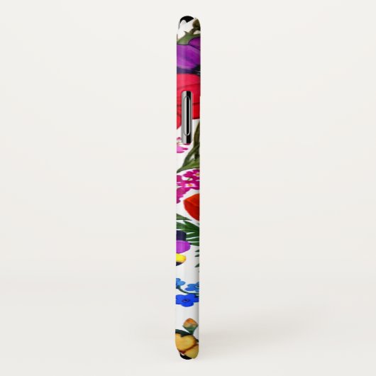 Aquarell-Blumengarten iPhone Fall Case-Mate iPhone Hülle (Hinten/Rechts)