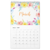 Aquarell-Blumengarten-Kalender 2018 Kalender (Mär 2027)