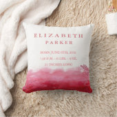 Aquarell Blumengarten Kindergarten Pilze Kissen (Decke)