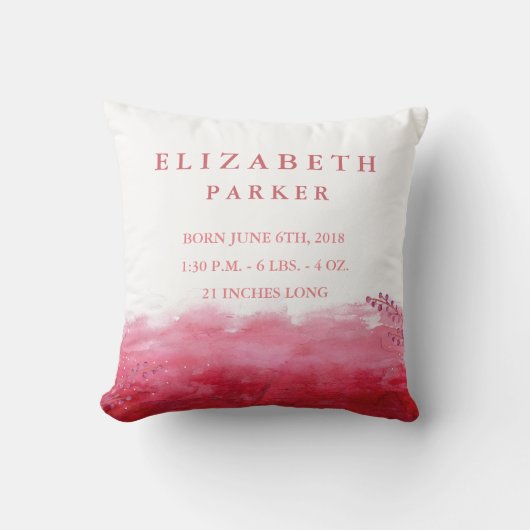 Aquarell Blumengarten Kindergarten Pilze Kissen (Vorderseite)