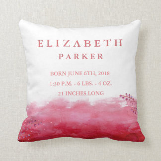 Aquarell Blumengarten Kindergarten Pilze Kissen