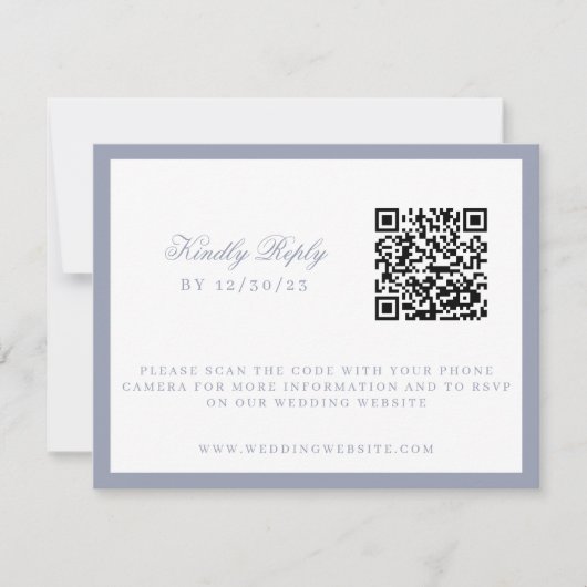 Aquarell Blumengarten Party Wappen Hochzeit RSVP Karte (Vorderseite)