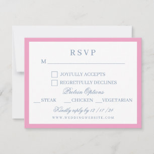 Aquarell Blumengarten Party Wappen Hochzeit RSVP Karte