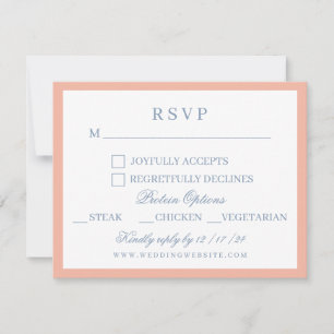 Aquarell Blumengarten Party Wappen Hochzeit RSVP Karte