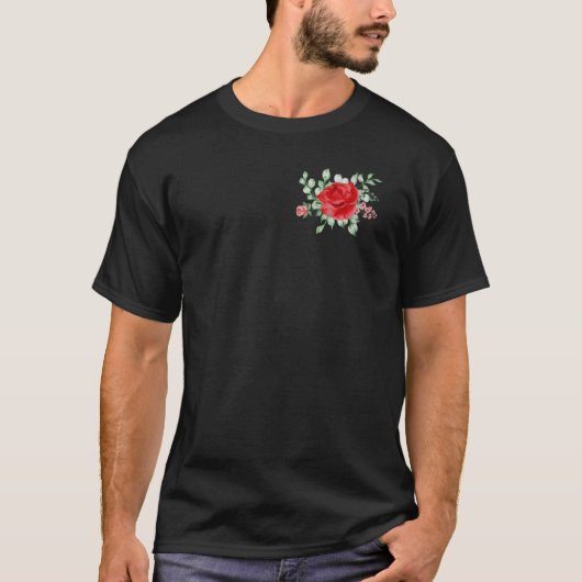 Aquarell-Blumengarten T-Shirt (Vorderseite)