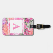 Aquarell-BlumenGepäckanhänger Gepäckanhänger (Vorderseite horizontal)