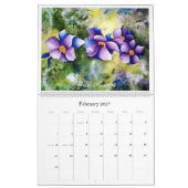 Aquarell-Blumenkalender Kalender (Feb 2027)