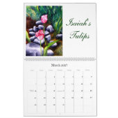 Aquarell-Blumenkalender Kalender (Mär 2027)