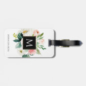 Aquarell Blumenkohl individuelle Name Gepäckmarke Gepäckanhänger (Rückseite horizontal)