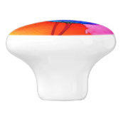 Aquarell Blumenkohl Keramikknauf (Seitenansicht)