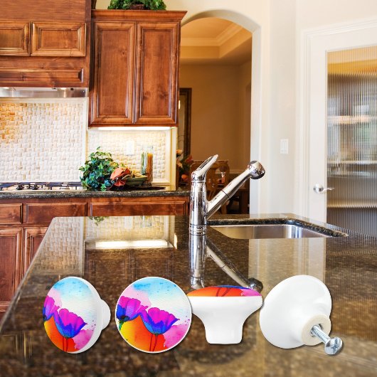 Aquarell Blumenkohl Keramikknauf