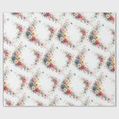 Aquarell-Blumenmalerei Elegantes Geschenk Wasserfa Geschenkpapier (Flach)