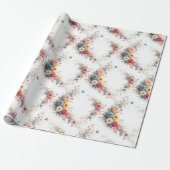 Aquarell-Blumenmalerei Elegantes Geschenk Wasserfa Geschenkpapier (Ungerollt)