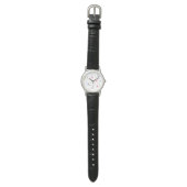 Aquarell-Blumenmuster Armbanduhr (Flach)