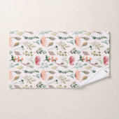 Aquarell-Blumenmuster Badhandtuch Set (Handtuch)