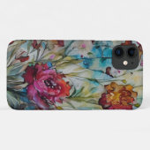 Aquarell Blumenmuster Case-Mate iPhone Hülle (Rückseite (Horizontal))