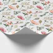Aquarell-Blumenmuster Geschenkpapier (Ecke)
