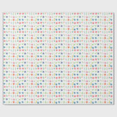 Aquarell-Blumenmuster Geschenkpapier (Flach)