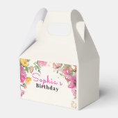 Aquarell-Blumenmuster Geschenkschachtel (Vorderseite)