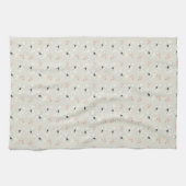 Aquarell-Blumenmuster Geschirrtuch (Horizontal)