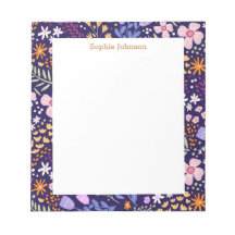 Aquarell-Blumenmuster Hübsch Personalisiert