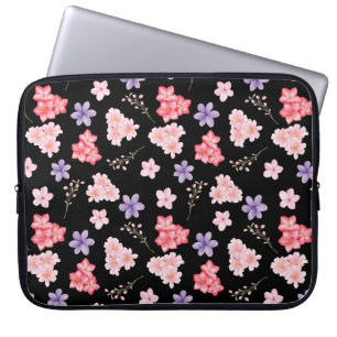 Aquarell-Blumenmuster Laptopschutzhülle