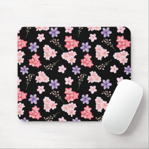 Aquarell-Blumenmuster Mousepad