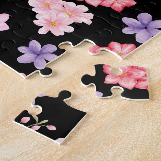 Aquarell-Blumenmuster  Puzzle (Seite)