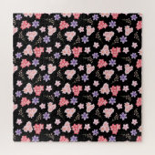 Aquarell-Blumenmuster  Puzzle (Horizontal)