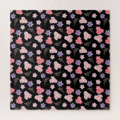 Aquarell-Blumenmuster  Puzzle (Vertikal)