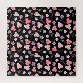 Aquarell-Blumenmuster Puzzle