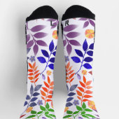 Aquarell-Blumenmuster-Socken Socken (Oben)
