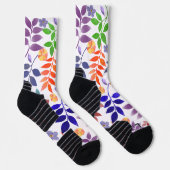 Aquarell-Blumenmuster-Socken Socken (Rechts)