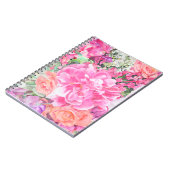 Aquarell-Blumennotizbuch Notizblock (Linke Seite)