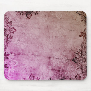Aquarell-BlumenSchmutz KRW Burgunder Mousepad