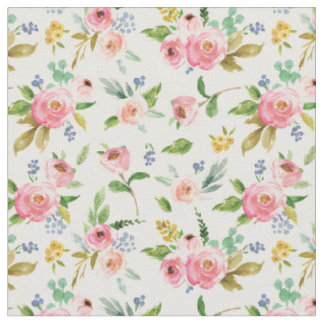 Aquarell-Blumenstoff Stoff