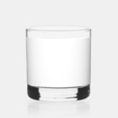 Aquarell-Blumenstrauß aus Wildblumen Whiskyglas (Rückseite)