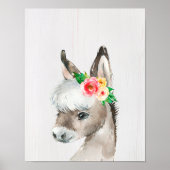 Aquarell Blumenstrauß Bauernhof Art Poster (Vorne)