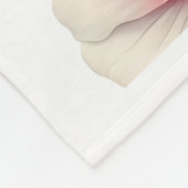 Aquarell-Blumenstrauß-Decke Fleecedecke (Ecke)