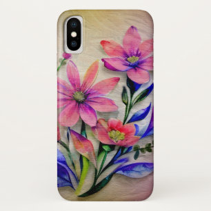 Aquarell-Blumenstrauß, farbenfroher Hintergrund    Case-Mate iPhone Hülle