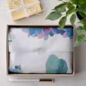 Aquarell-Blumenstrauß Seidenpapier (Geschenk)