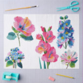 Aquarell-Blumenstrauß Seidenpapier (Basteln)