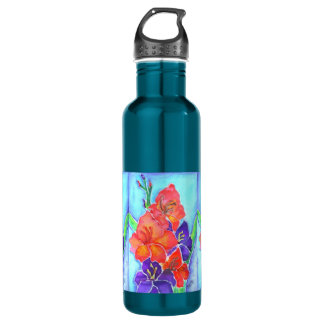 Aquarell-Blumenstrauß Trinkflasche