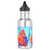 Aquarell-Blumenstrauß Trinkflasche (Links)