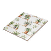 Aquarell-Blumentopf-Regal-Muster Fliese (Seite)